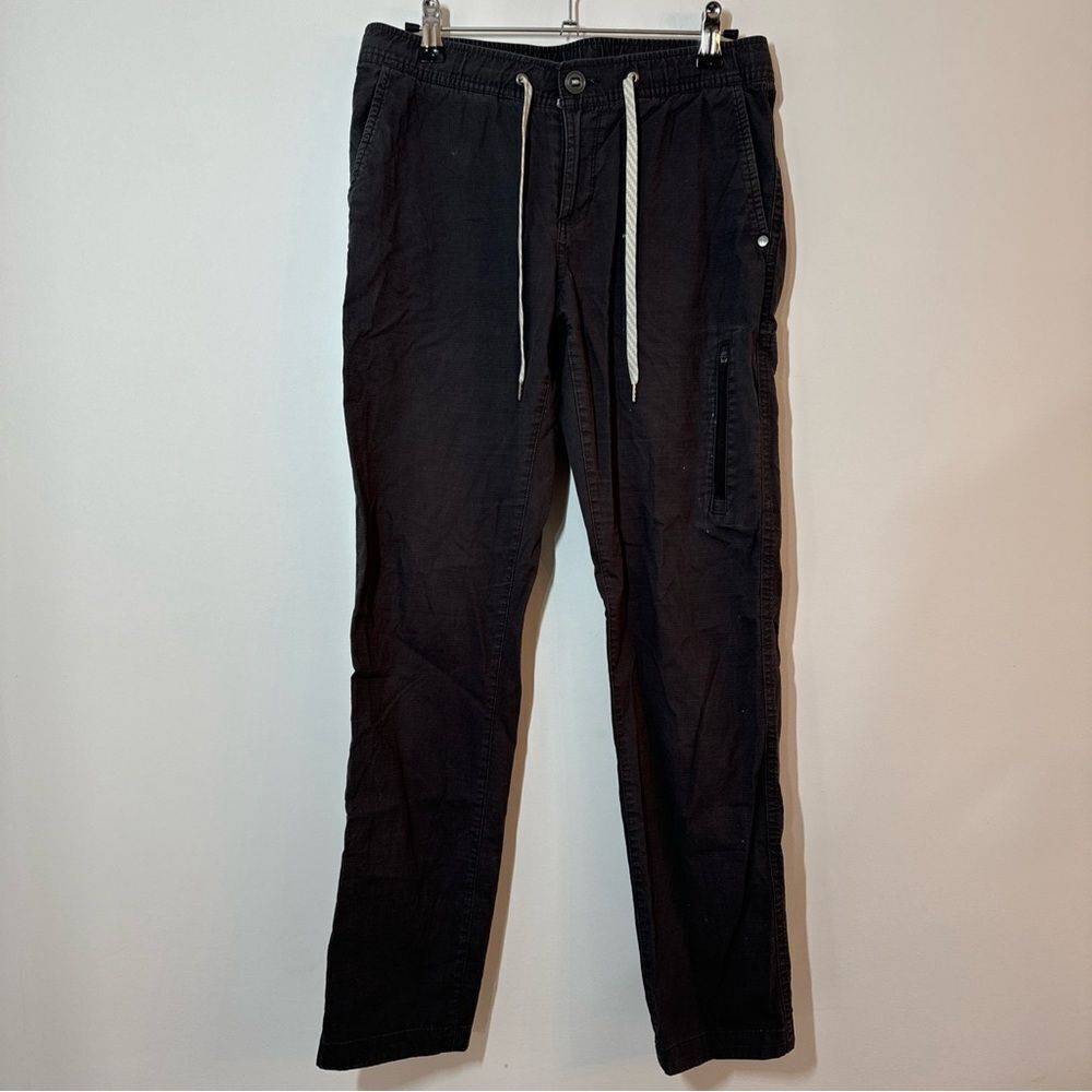 Vuori Ripstop in Charcoal Gray Stretch Cotton Pants Women's Size Small FLAWED!!!